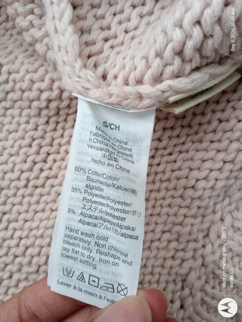 Madewell Brookdale Fair Isle Turtleneck Sweater Avalon Pink Small - Picture 8 of 11